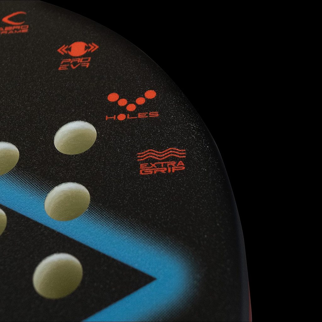 Dunlop Speed Attack Padel Racket, Black/Red/Blue, U, Unisex Adult Dunlop Speed Attack Padel Racket, Black/Red/Blue, U, Unisex Adult