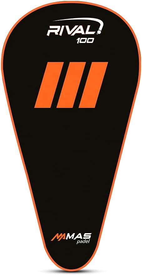 MAS Padel , Rival 100 Racket, Yellow, Orange/Slate, Unisex, Adult, One Size, Unisex