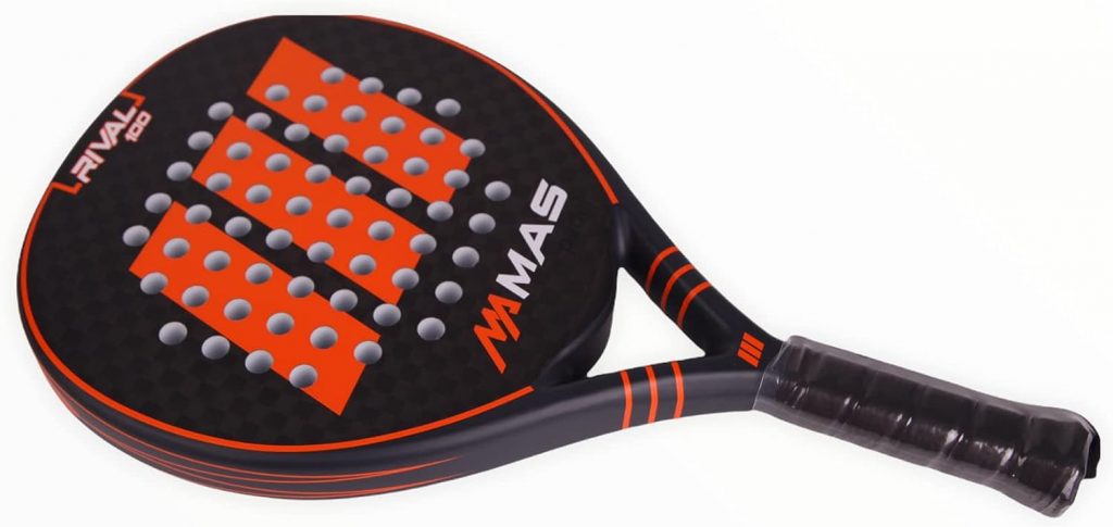 MAS Padel , Rival 100 Racket, Yellow, Orange/Slate, Unisex, Adult, One Size, Unisex