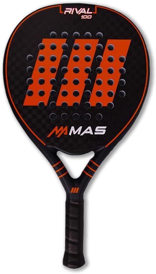 MAS Padel , Rival 100 Racket, Yellow, Orange/Slate, Unisex, Adult, One Size, Unisex