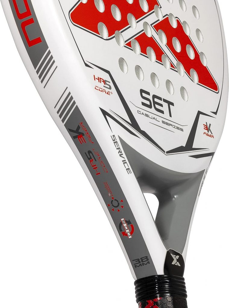 NOX Padelschläger Set - Exclusive Serie, Weiß - Rot, Standard NOX Padelschläger Set - Exclusive Serie, Weiß - Rot, Standard