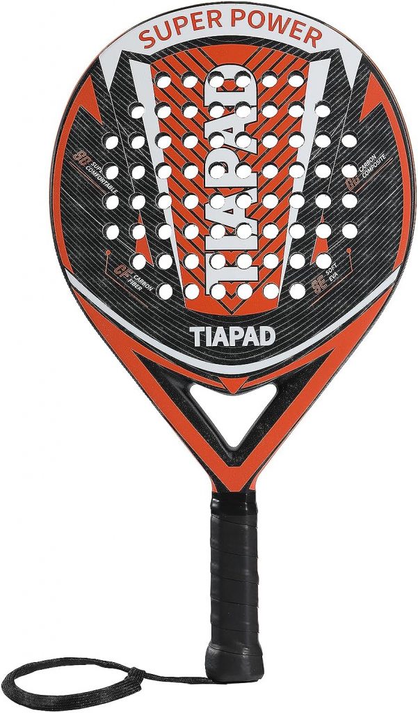 Padel Carbon Force Pro Paddle Racket EVA Memory Resilient Foam Core Unisex with Racketbag Padel Carbon Force Pro Paddle Racket EVA Memory Resilient Foam Core Unisex with Racketbag