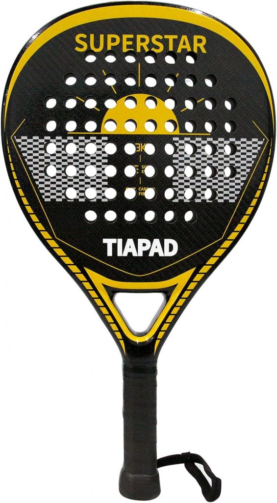 Padel Padel Racket 3K Carbon Force Pro Paddle Tennis Racket EVA Memory Resilient Foam Core Unisex with Backpack